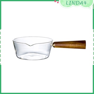 [LINDA4] Cacerola multifuncional antiadherente para Pasta olla de leche sartén de madera mango de cocina utensilios de cocina para fideos sopa leche bebé alimentos