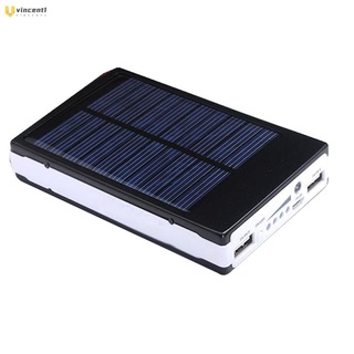 [vic] dual usb solar móvil banco de energía anidación portátil cargador de batería caja de luz de camping