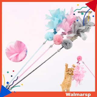 [wmp] gato teaser esponjoso bola campana pluma varita palo mascota gatito juego interactivo juguete