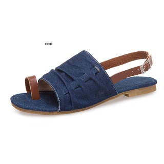 [cod] sandalias planas para mujer anillos de dedo del pie sandalias de diapositivas zapatos de verano caliente