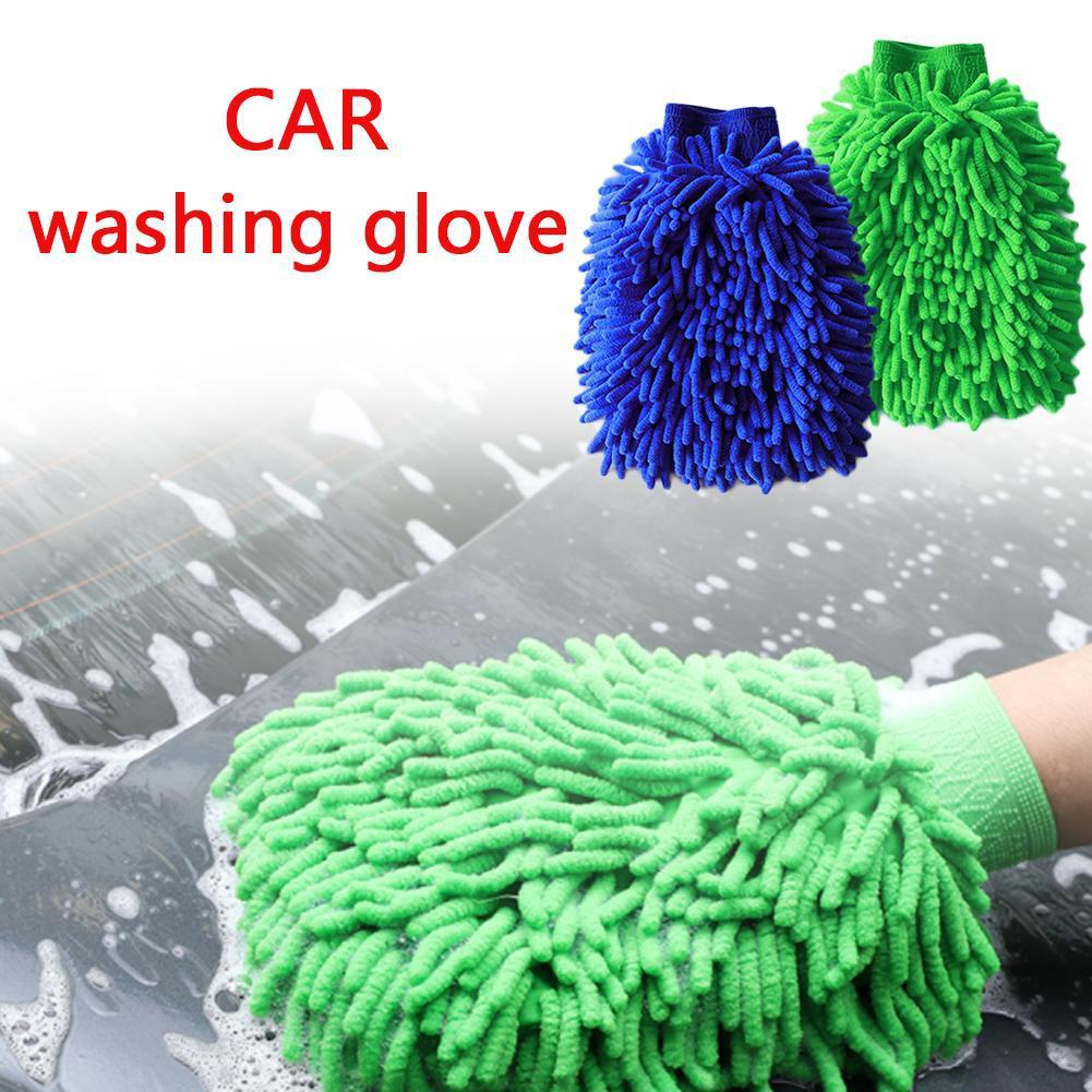Lavado de coches de microfibra guante de chenilla de limpieza automática guante de lavado de polvo mejor