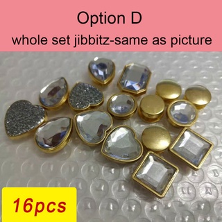 Crocs Gems Crystal Charms diamond Jibbitzs chain Jibbitz (9)