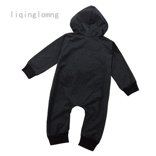 Liqinglomng con capucha bebé niños niñas mono caliente de manga larga de una pieza mameluco traje (1)