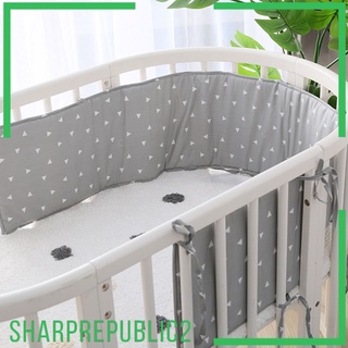 [Sharprepublic2] cuna de bebé cuna espesar parachoques de una pieza cuna alrededor cojín Protector de cuna almohadas recién nacidos decoración de la habitación