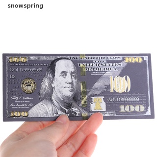 snowspring antiguo negro lámina de oro usd 100 moneda dólares conmemorativos billetes decoración cl