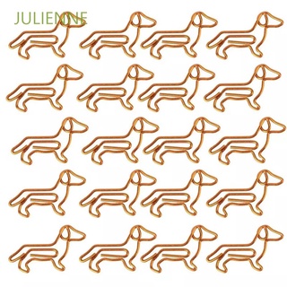 julienne lindo dachshund creativo marcador clip clips de papel abrazaderas de papel personalización de dibujos animados en forma de animal dorado forma de oro clip de papel