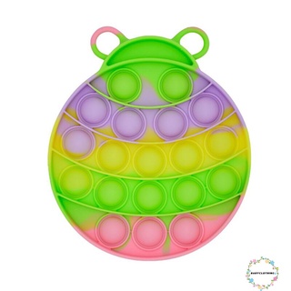 bbcq-push pop pop bubble fidget juguete, lindo ladybird forma sensorial squeeze juguete, autismo necesidades especiales aliviador de estrés