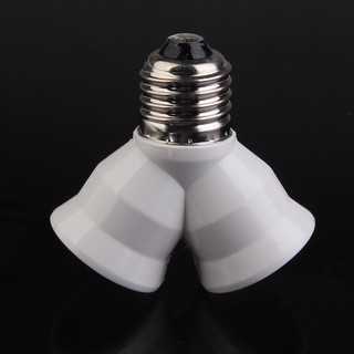 nuevo 2 en 1 e27 y forma de la lámpara de la base de la lámpara a prueba de fuego soporte de material convertidor de soet bombilla divisor de luz