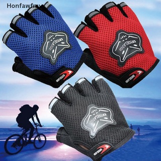 honfawfmy guantes de ciclismo de montaña guantes de verano bicicleta medio corto ciclismo guantes dedo *venta caliente