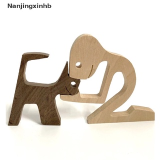 [nanjingxinhb] adornos de talla de perro de madera para cachorros, figuras para el hogar, decoración de mesa de escritorio [caliente]