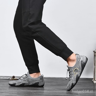 Diseño clásico de los hombres de cuero genuino sandalias antideslizantes diapositivas suela suave sandalia masculino Casual de gran tamaño zapatos de moda