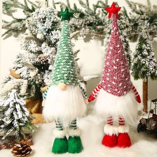Suministros de Navidad muñeca Rudolf que emite luz muñeca vieja muñeca sin rostro Ventana de compras decoraciones arreglo Accesorios
