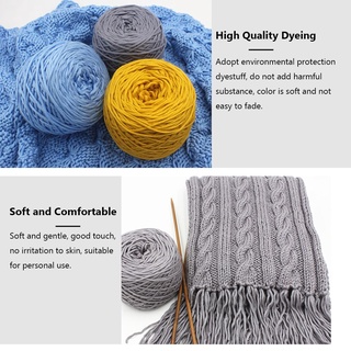 MELODY 200g/Ball Thick Knitting Yarn Warm Scarf Hat Wool Crochet DIY Baby Sweater 16 Strand Soft Handmade Cotton Thread/Multicolor (2)