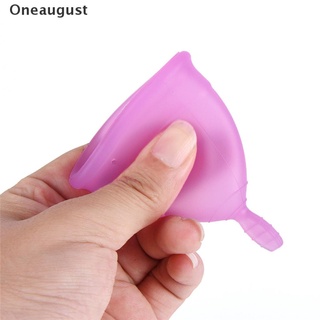 [Oneaugust] producto de higiene femenina reutilizable de silicona médica suave período Menstrual taza S/L. (7)