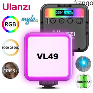 Ulanzi Vl49 Mini Luz Rgb fotografía con batería De litio incorporada con brillo De zapato frío Luz Suave 2500k-9000k pollo