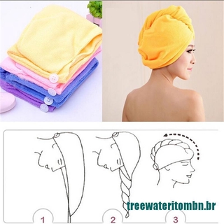 [hot_sale] toalla de microfibra para cabello, secado, baño, Spa, gorro turbante, ducha seca