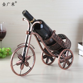 Una generación de europeo creativo triciclo estante de vino estante de vino decoración del hogar adornos de fábrica ventas directas