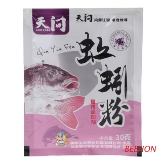 beehon 1 bolsa 30g cebo de pesca artificial señuelo de lombriz en polvo sabor aditivo alimentador