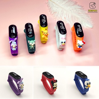 Led Cartoon Children Waterproof Electronic Watch Student Sports Touch Watch for Girls Boys