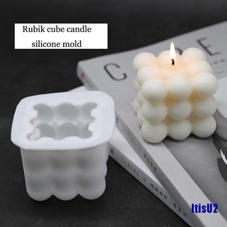 (itisu2) diy velas de navidad molde de cera velas de yeso vela 3d silicona jabón moldes