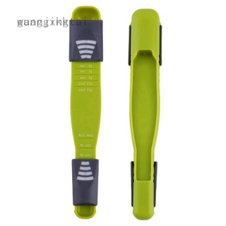 Guangxkk taza de medida doble extremo ocho puestos ajustable escala cucharas medidoras cucharas de medición herramienta de hornear