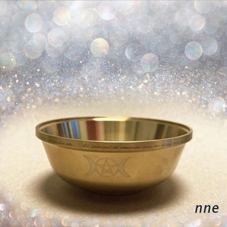 nne. Altar Bowl Ritual Gold Plating Tableware Ceremony Moon Divination Astrological (1)