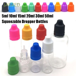 Jarred colorida capta contenedor De cosméticos para maquillaje Squeezable Pet botellas reutilizables botellas De cuentagotas