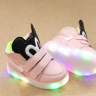 {Fa} primavera Led niños zapatos con luz niños Casual zapatos niños niñas 21-25 tamaño (7)