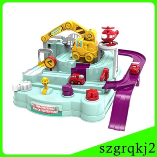 Wenzhen música tren juego juguetes Playset coche educativo aventura pista de carreras para preescolar