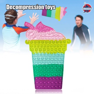 juguete de descompresión de silicona grande helado empuje burbuja fidget juguete sensorial pensamiento entrenamiento rompecabezas juego para adulto niño