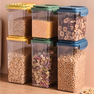 ADAMES 250/500/850/1380ML Sealed Cans Plastic Kitchen Storage Box Food Storage Container Noodle Box Transparent Refrigerator Keep Fresh Clear Multigrain Tank