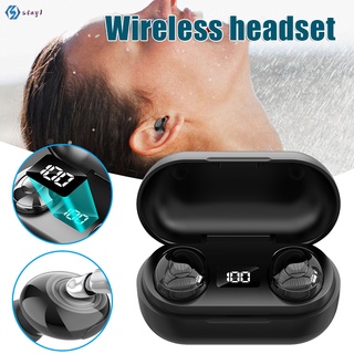 [STA] LED Digital Display TWS-T8 Bluetooth 5.0 Earphones Wireless Headphones Stereo Sports Waterproof Earbuds Headsets