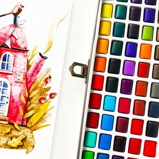 trail 50 colores sólido acuarela pintura pigmento conjunto portátil para principiantes dibujo arte (5)