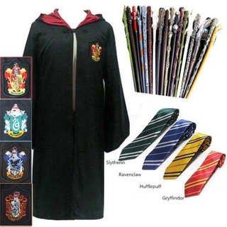 [Listo Stock] Harry Potter Bufanda Corbata Sombrero Gorra Disfraz Gryffindor Slytherin Hufflepuff Clásico