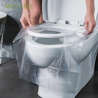 MEETLEEE 50pcs Water Proof One Time Go Out Toilet Toilet Seat Travel Goods Single Piece Travel Stickers Antibacterial Toilet Cover