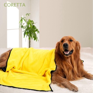 CORETTA Washable Dog Towel Cozy Cleaning Tool Cat Shower Towel Microfiber Super Absorbent Quick Drying Soft Breathable Thicken Pet Bath Supplies