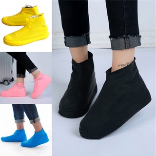 1 par de fundas de goma impermeables para zapatos de lluvia de goma al aire libre/cubiertas de zapatos para botas