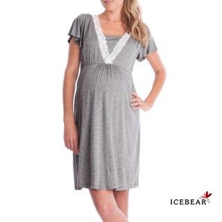 Re1-Moda enfermería mujeres embarazadas vestido de verano vestido de maternidad Casual