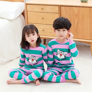 3-15años pijamas niños ropa de dormir traje de algodón de dibujos animados pijamas niños niñas pijamas pijamas ropa de hogar (7)