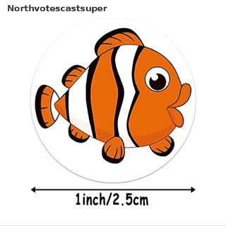 northvotescastsuper 500pcs lindo dibujos animados estrellas de mar pegatinas niños recompensa etiqueta estímulo nvcs