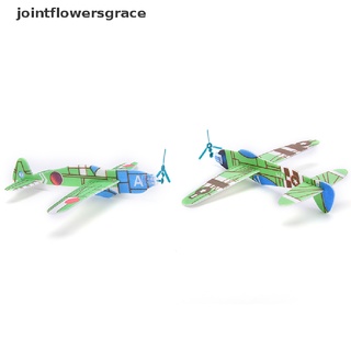 jgcl 12 unids/set de espuma planeador prop planeador voladores avión avión niños niños diy juguetes grace