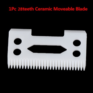 [COD] 1X Ceramic Blade 28 Teeth with 2-hole Accessories for Cordless Clipper Zirconia HOT (9)