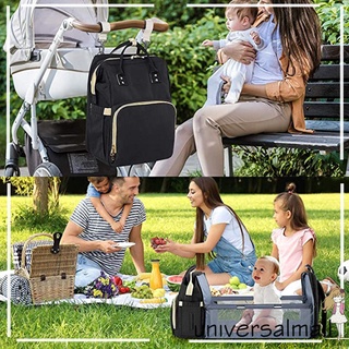 ♛UNM♛actualizado y portátil recargable plegable mamá bolsa de gran capacidad y multiuso madre y bebé bolsa