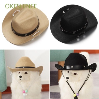 okeshinee al aire libre mascota perro sombrero de verano vaquero sombreros perros gato gorras foto prop accesorios mascotas divertidos perros gatos headwear/multicolor