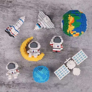 Astronaut Puzzle Set for Kids Creative Astronaut Decorations Compatible Building Blocks Astronaut Microparticles Difficult Gift