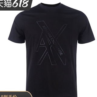 ARMANI (EXCHANGE) Camiseta De Verano simple Y Versátil De Manga Corta 3KZTLC
