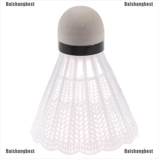 【BSB】 12pcs white badminton plastic shuttlecocks indoor outdoor gym sports 【Baishangbest】