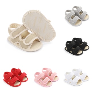 Hgm-baby niños niñas sandalias de verano, ligero dedo del pie abierto zapatos de cuna con suela antideslizante