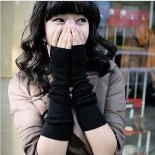 guantes sin dedos manopla suave invierno brazo manga larga (3)