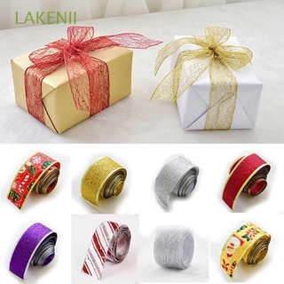 LAKENII DIY Christams Ribbon Crafts Sewing Fabric Packaging Ribbons Glitter Bronzing Arts,Crafts & Sewing Home Decor Bow Wrapping Apparel Sewing